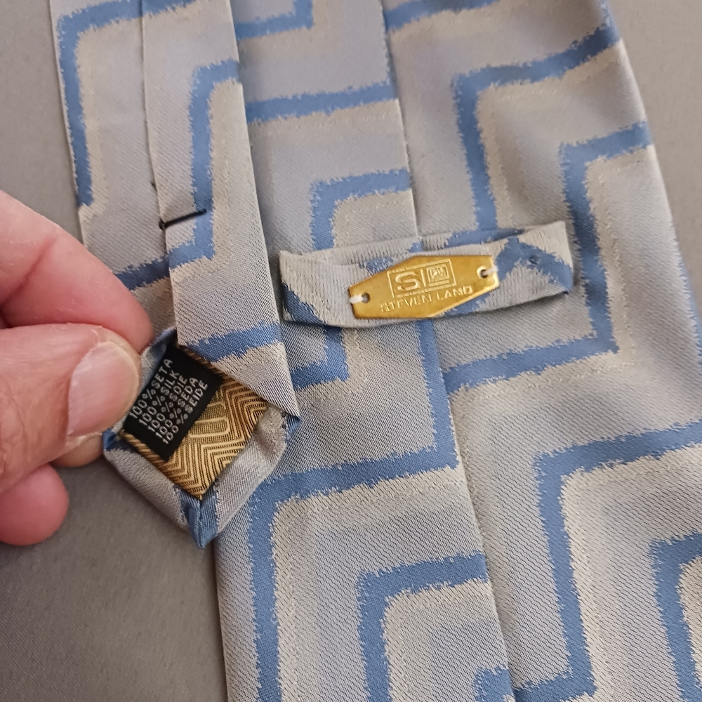 Steven Land Men's Dress Tie - Picture 2 of 5